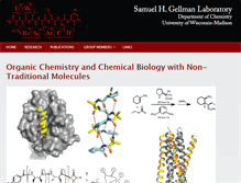 Tablet Screenshot of gellman.chem.wisc.edu