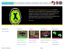 Tablet Screenshot of brainmap.wisc.edu