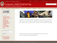 Tablet Screenshot of cae.wisc.edu