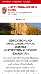 Mobile Screenshot of irb.wisc.edu