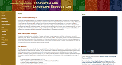 Desktop Screenshot of landscape.zoology.wisc.edu