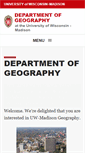 Mobile Screenshot of geography.wisc.edu