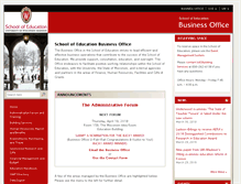 Tablet Screenshot of businessoffice.education.wisc.edu