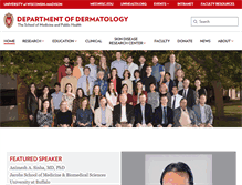 Tablet Screenshot of dermatology.wisc.edu