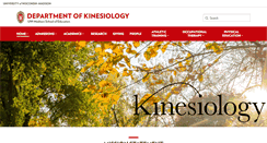 Desktop Screenshot of kinesiology.education.wisc.edu