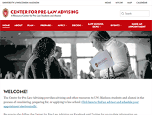 Tablet Screenshot of prelaw.wisc.edu