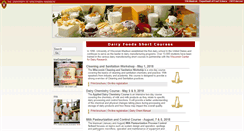 Desktop Screenshot of dairyfoods.wisc.edu
