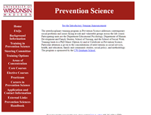 Tablet Screenshot of preventionscience.wisc.edu
