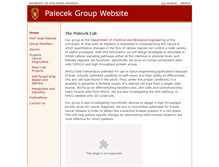 Tablet Screenshot of paleceklab.che.wisc.edu