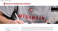 Desktop Screenshot of licensing.wisc.edu