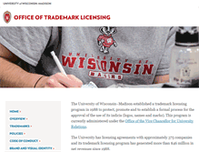 Tablet Screenshot of licensing.wisc.edu