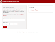 Tablet Screenshot of mynetid.wisc.edu