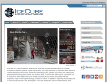 Tablet Screenshot of icecube.wisc.edu