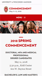 Mobile Screenshot of commencement.wisc.edu