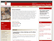 Tablet Screenshot of eps.education.wisc.edu