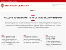 Tablet Screenshot of history.wisc.edu