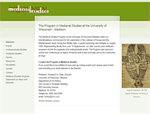 Tablet Screenshot of medievalstudies.wisc.edu