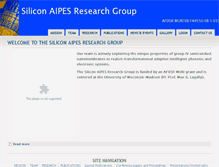 Tablet Screenshot of aipes.engr.wisc.edu