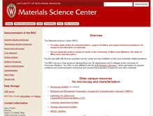 Tablet Screenshot of msc.engr.wisc.edu
