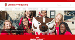 Desktop Screenshot of housing.wisc.edu