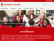 Tablet Screenshot of housing.wisc.edu