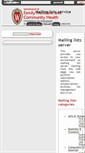 Mobile Screenshot of lists.fammed.wisc.edu