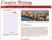 Tablet Screenshot of creativewriting.wisc.edu