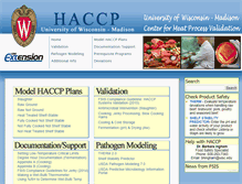 Tablet Screenshot of meathaccp.wisc.edu