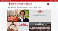 Desktop Screenshot of chancellor.wisc.edu