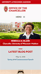 Mobile Screenshot of chancellor.wisc.edu