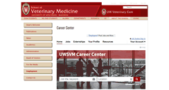 Desktop Screenshot of careers.vetmed.wisc.edu