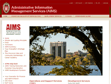 Tablet Screenshot of aims.wisc.edu