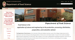 Desktop Screenshot of foodsci.wisc.edu
