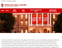 Tablet Screenshot of legal.wisc.edu