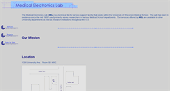Desktop Screenshot of mel.wisc.edu