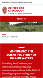 Mobile Screenshot of limnology.wisc.edu