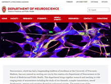 Tablet Screenshot of neuro.wisc.edu