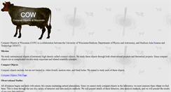 Desktop Screenshot of cow.physics.wisc.edu