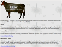 Tablet Screenshot of cow.physics.wisc.edu