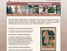 Tablet Screenshot of medhist.wisc.edu