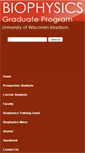 Mobile Screenshot of biophysics.wisc.edu