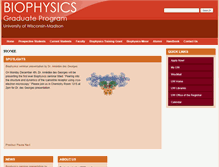 Tablet Screenshot of biophysics.wisc.edu