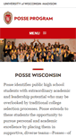 Mobile Screenshot of posseprogram.wisc.edu