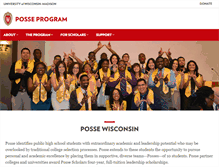 Tablet Screenshot of posseprogram.wisc.edu