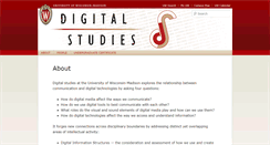 Desktop Screenshot of digitalstudies.wisc.edu