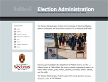 Tablet Screenshot of electionadmin.wisc.edu