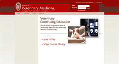 Desktop Screenshot of ce.vetmed.wisc.edu