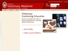 Tablet Screenshot of ce.vetmed.wisc.edu