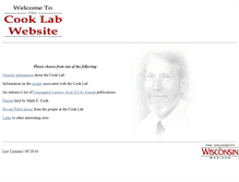 Tablet Screenshot of cook.wisc.edu