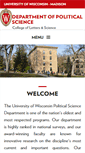 Mobile Screenshot of polisci.wisc.edu